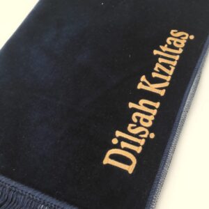 Özel İsimli Aydın Seccade ( Lacivert )