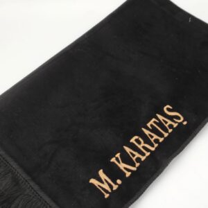 Özel İsimli Aydın Seccade ( Siyah )