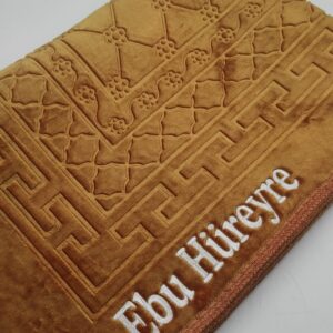 Özel İsimli Peluş Seccade ( HARDAL SARI )